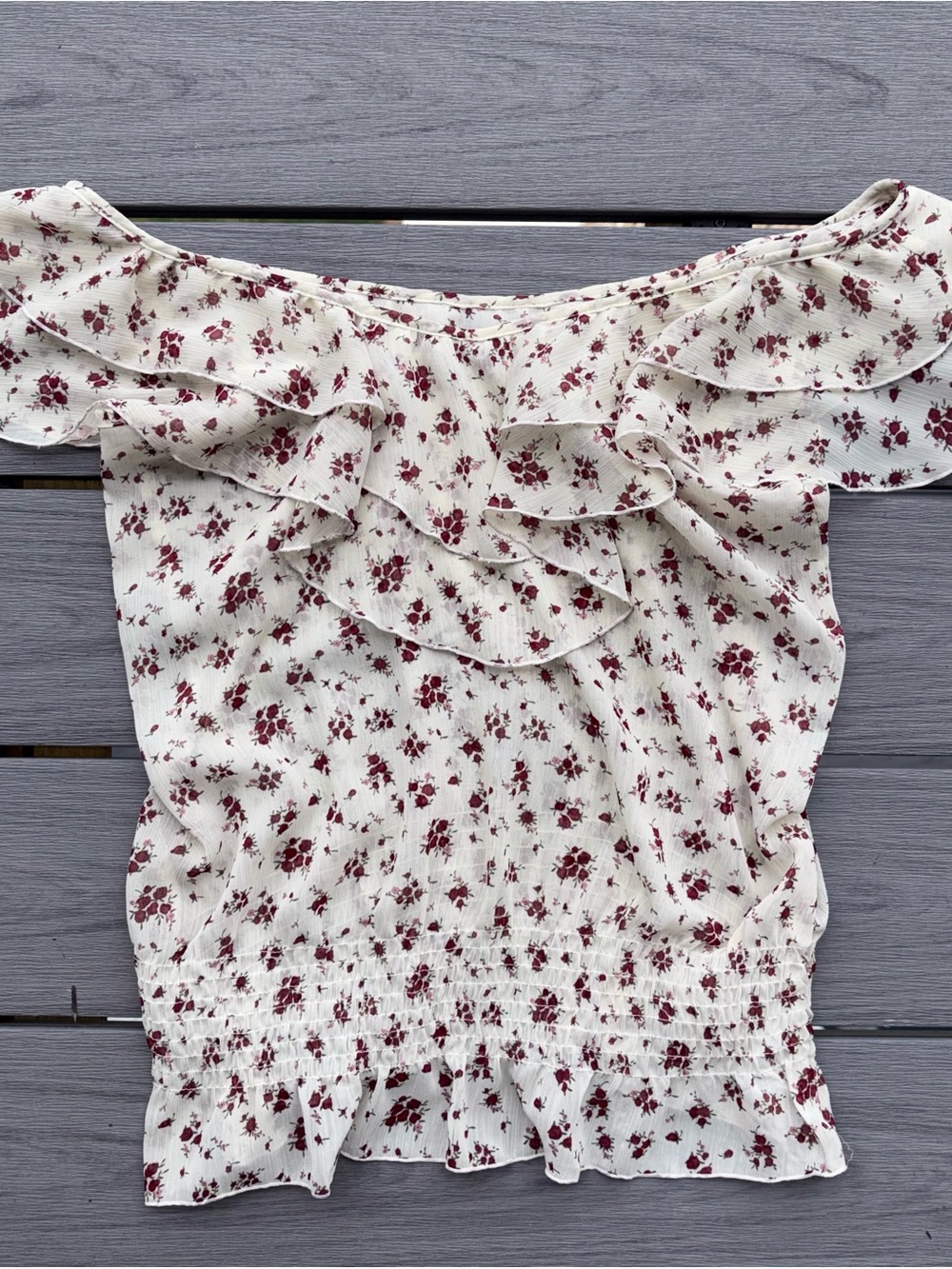 Miley Cyrus x Max Azria Vintage Y2K Floral Blouse